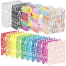 Letter Stickers 30 Sheets 1500 PCS Large Alphabet 2 Inch Multicolor