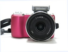 Excellent Sony NEX-C3 16.2MP Mirrorless Digital Camera 16mm APS-C Pink ENGLISH