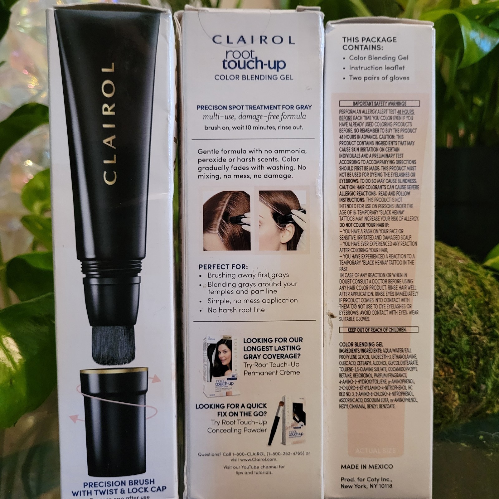 2x Clairol Root Touch-Up Semi-Permanent Hair Color Dye Blending Gel Red Auburn 
