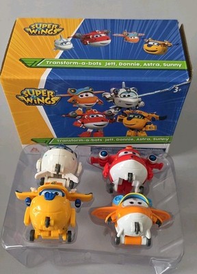 Super Wings 2'' Transform-a-Bots 4  JETT, DONNIE,  ASTRA,SUNNY