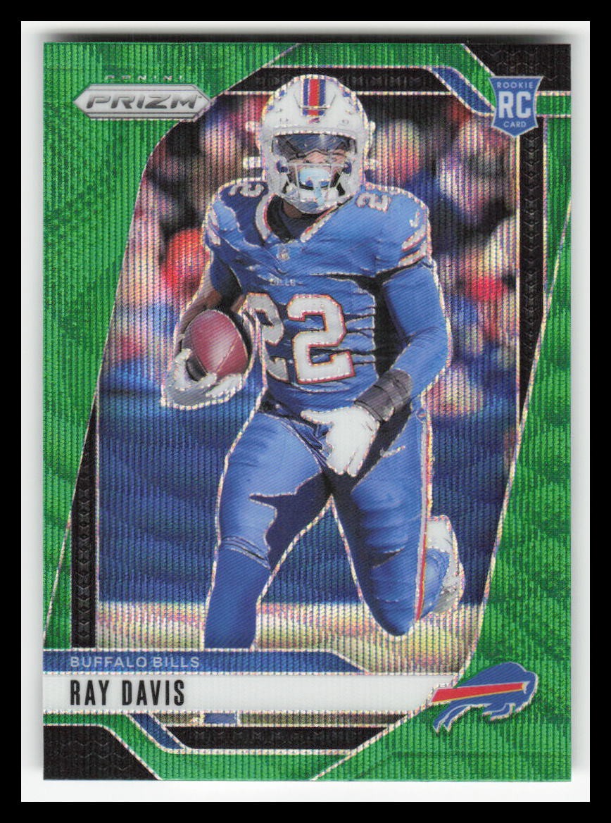 2024 Panini Prizm Prizms Green Wave #382 Ray Davis