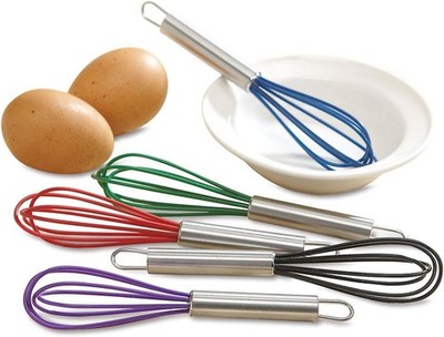 Colorful Mini Silicone Whisks Set   5-Piece Rainbow Kitchen Utensils for