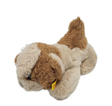 Steiff Hund liegend 5530/25  Stofftier Plüsch Kuscheltier beige braun ca. 24cm