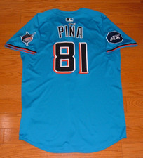 MIAMI MARLINS ROBINSON PINA ROOKIE GAME OCCASION PORTÉ 2025 MAILLOT BLEU JAYS PHILLIES