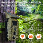 WiFi Solar Trail Hunting Camera Security 60MP Wildlife Trail Cam Waterproof NEW