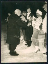 4x Photo - Ice Revue Holiday on Ice Original Photos 1950s Figure Skating Show Star..