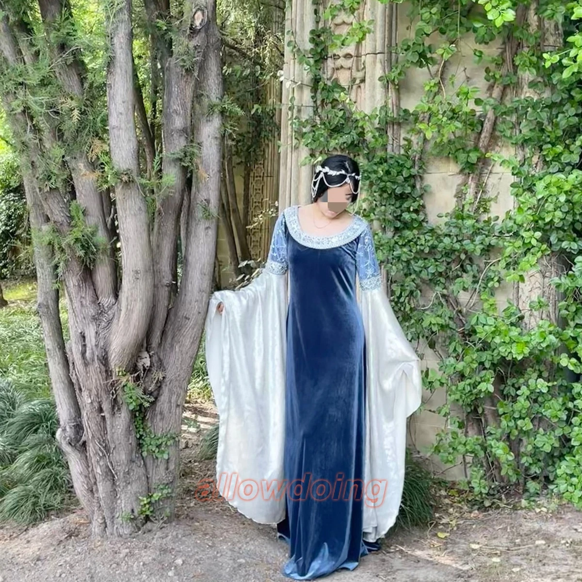 arwen blue dress costume products for sale Cosplay arwen lord of