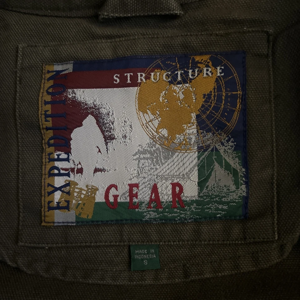 Structure Expedition Gear Duck Long Coat Jacket Men’s S Workwear Outdoor Green - Image 2 of 4