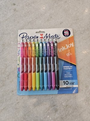 Paper Mate InkJoy Gel Pens, Medium Point (0.7 mm), Assorted Colors, 10 Count