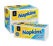 Member's Mark Everyday 1-Ply White Napkins 4 Pack 1200 Total Napkins