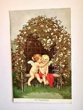 Romantic Photo Card Rose Gazebo 2 Angel Children. Lot 141476