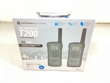 Motorola T200 Talkabout 20-Mile 22-Channel FRS/GMRS 2-Way Radio Pair Dark Gray