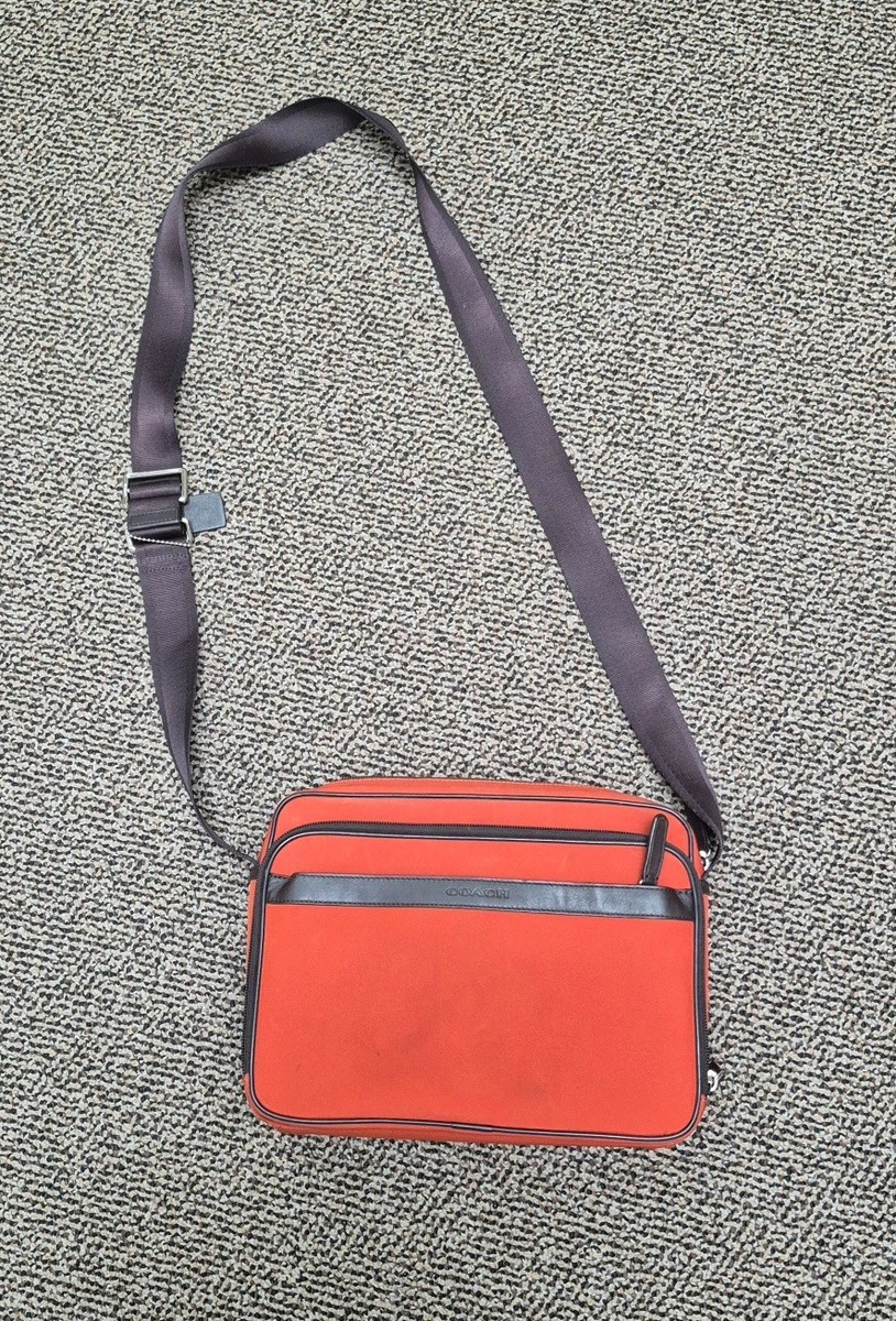 COACH F71406 Nylon Flight Case Messenger Bag - Burnt Orange