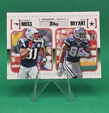 Topps 2010 Gridiron Lineage Randy Moss Dez Bryant #GL-MBR Football Card