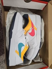 Nike FULL FORCE LO Shoe Men’s 10.5 White/Racer Pink-Thunder Blue HF4846-100 New