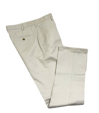 Lands End Light Stone Chino Pants No Iron 32 32/36 New