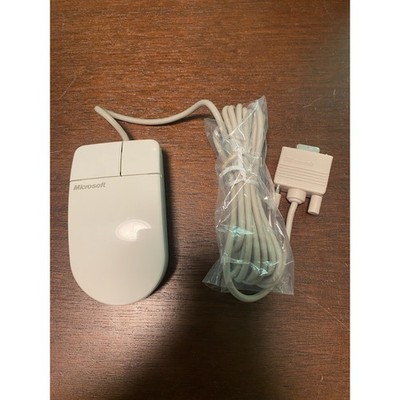 Vintage Microsoft Serial PS/2 Compatible Mouse Part # 28898 Not Tested