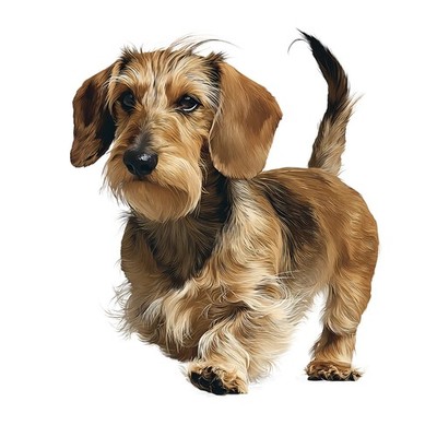 6x Sticker Dackel Autoaufkleber 9x9cm Teckel Dachshund Hund Süß Set