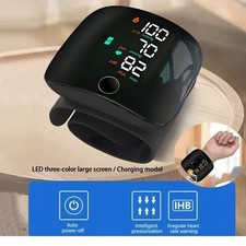 Automatic Digital Wrist Blood Pressure Monitor BP Machine Cuff LED Heart Rate us