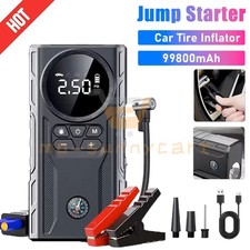 Car Jump Starter With Air Compressor 99800mah Battery Jumper Box Charger Booster Car Jump Starter With Air Compressor 99800mah Battery Jumper Box Charger Booster