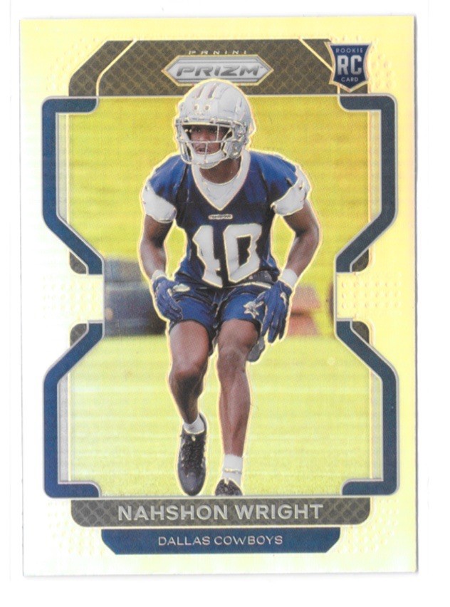 2021 Panini Prizm - Rookie Nahshon Wright #438 Silver Prizm (RC)