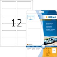 Herma Hochglanz-Etiketten Special, 88,9 X 46,6 Mm, Weiß 1 Bis 40 Stk Spare 27%
