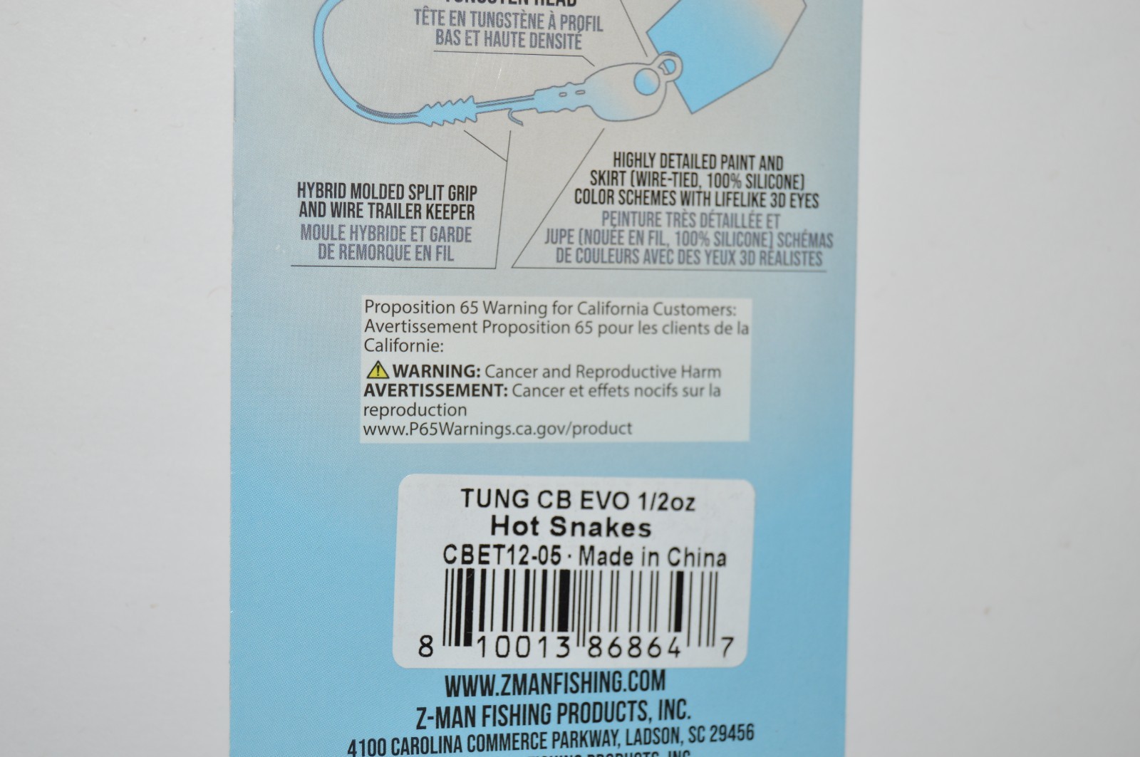 zman z-man tungsten chatterbait elite EVO 1/2oz hot snakes bass bladed jig - Image 4