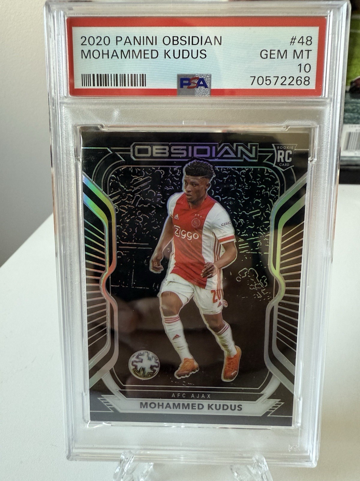 2020-21 Panini Obsidian /195 Mohammed Kudus #48 PSA 10 Rookie RC