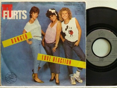 The Flirts -Danger / Love Reaction  D-1983  Ariola 106 026-100