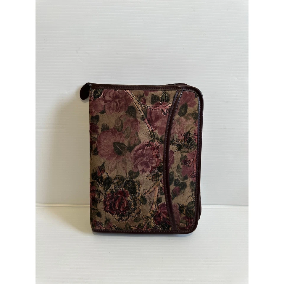 Franklin Covey Floral Ciruela Cuero Fecha Planificador Organizador Soporte De Colección 020715 Foto 2 de 4