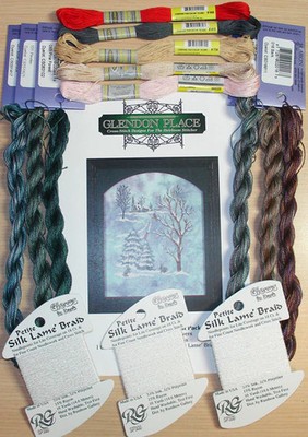 Glendon Place New Snow GP-117 Embellishment/Thread Pack