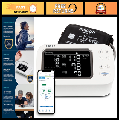 #ad Platinum Blood Pressure Monitor Upper Arm Cuff AFib Detection App Connectivi $193.99