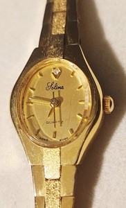 Montre Bracelet Solina De Luxe Dorée Pour Femme - Occasion, Style Vintage élégant