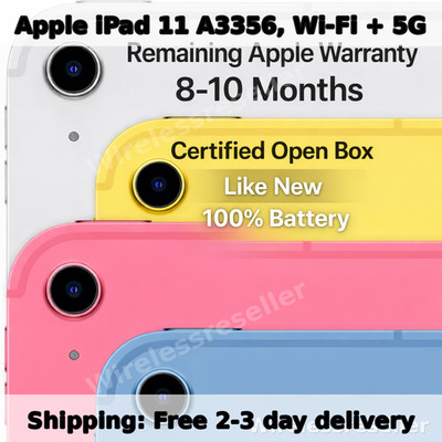 OPEN BOX Apple iPad 11 A3356, Wi-Fi + 5G, 11 in * Choose Your Color and Storage