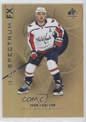 2020-21 SP Authentic Bounty Spectrum FX Gold 39/50 John Carlson #S-11 b0v
