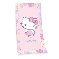 Herding Hello Kitty Velourstuch 75X150 Cm Badetuch Strandtuch Handtuch Rosa