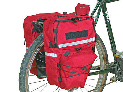 New Bushwhacker Moab Red Bike Pannier Bicycle Rack Cycling Cargo Bag Rear Pack