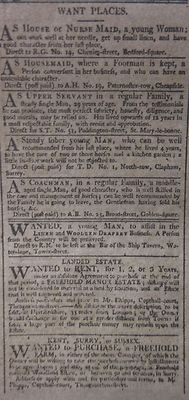 1-1800 January 1 LONDON TIMES - REVIEW OF 1799 BY MONTH ADVERTS