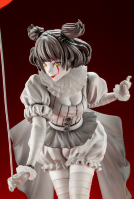 NEW KOTOBUKIYA HORROR Bishoujo Pennywise (2017) Monochrome Ver. 1
