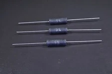 Lot of 3 Wirewound Power Resistor 200 Ohm 5W 5% Axial 100mm Total Length NOS