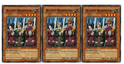 Yugioh- 3X Queen's Bodyguard - Common - 1st Edition - CDIP-EN027 - Near Mint