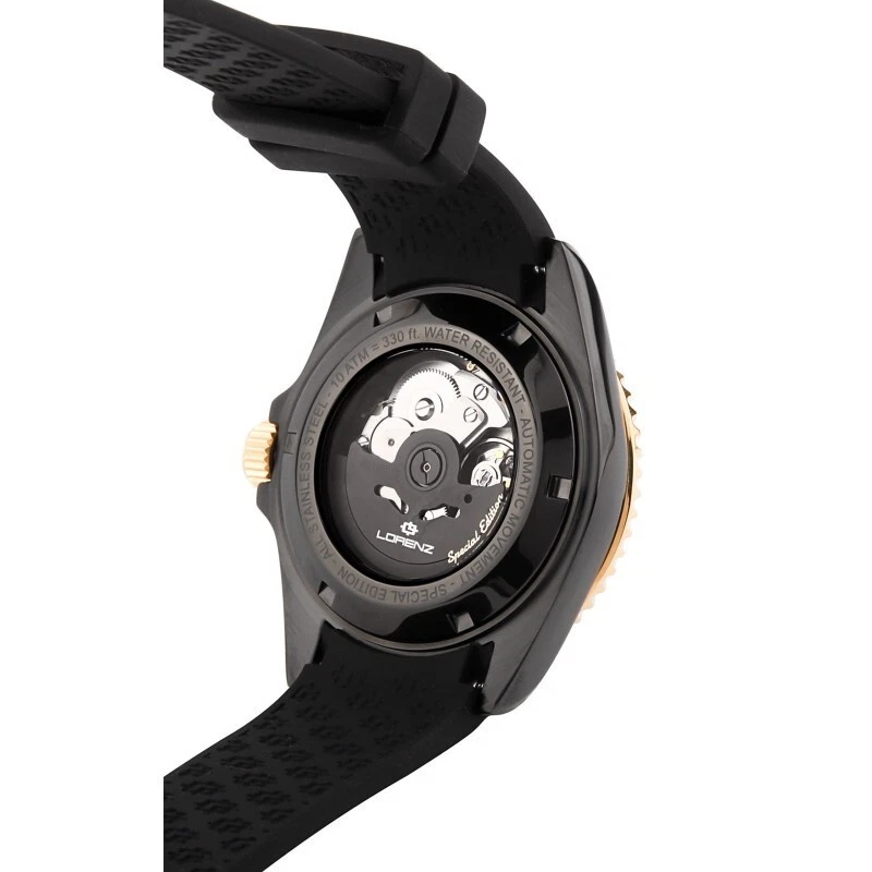 Orologio Lorenz Automatico Da Uomo Doppia Iniezione Speciale Edition 030197BK - Immagine 2 di 4