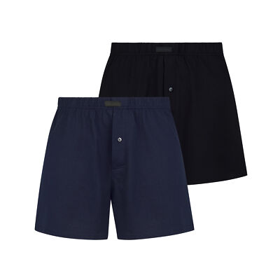 Bruno Banani Herren 2er Pack Boxershort Loose Fit Baumwolle Marine Schwarz NEU