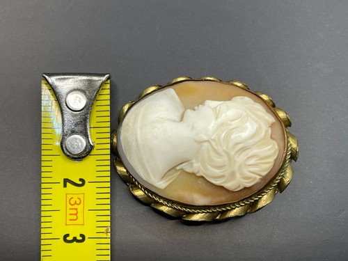 Muschel KAMEE/GEMME,ANHÄNGER/BROSCHE,antik,Antique CAMEO um 1850 - Bild 8 von 10