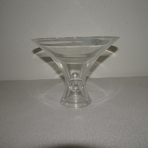 Steuben Crystal Art Glass Bouquet Thumbprint Vase Compote MCM 5" George Thompson - Picture 8 of 16