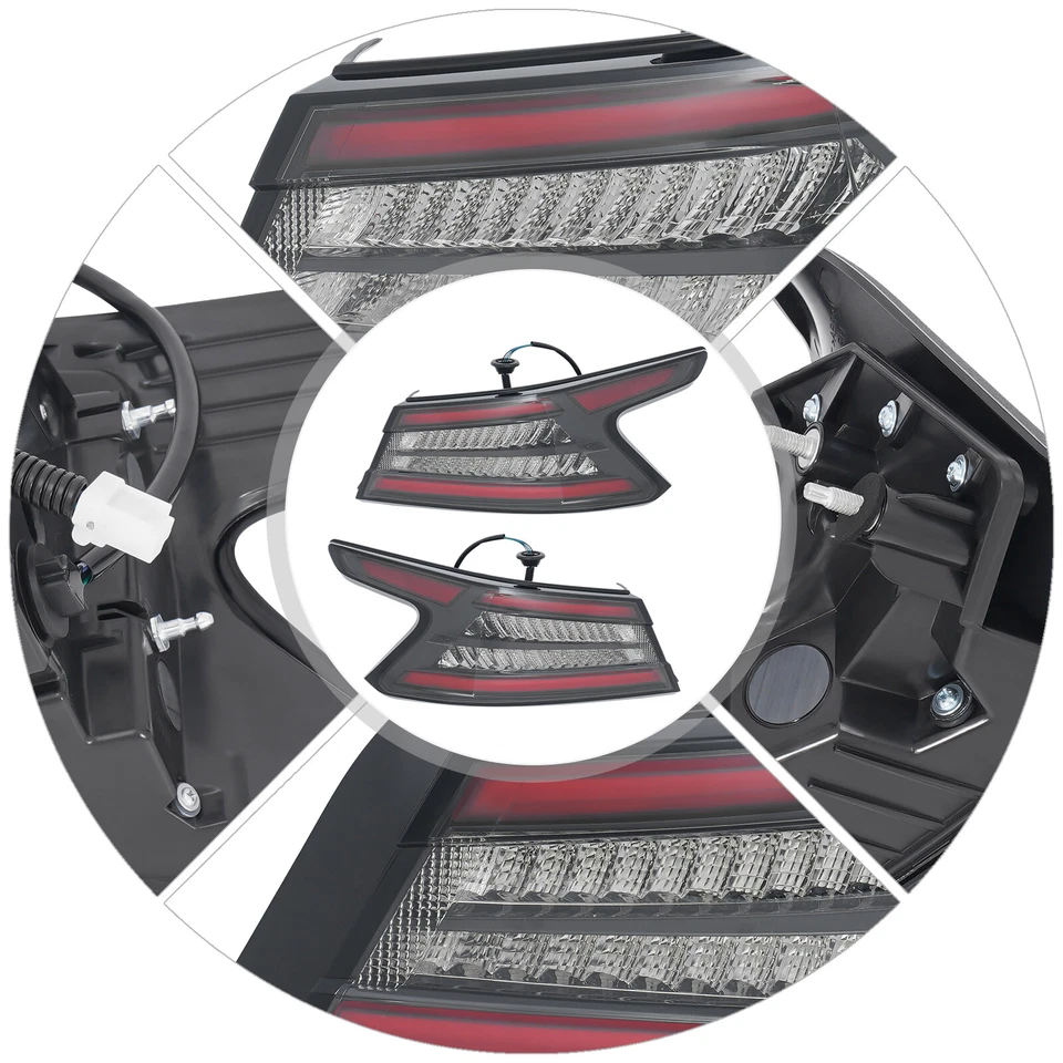 LED Tail Light Left Outer & Right Side Rear Lamp Fit For 2019-2021 Nissan Maxima Foto 4 de 4