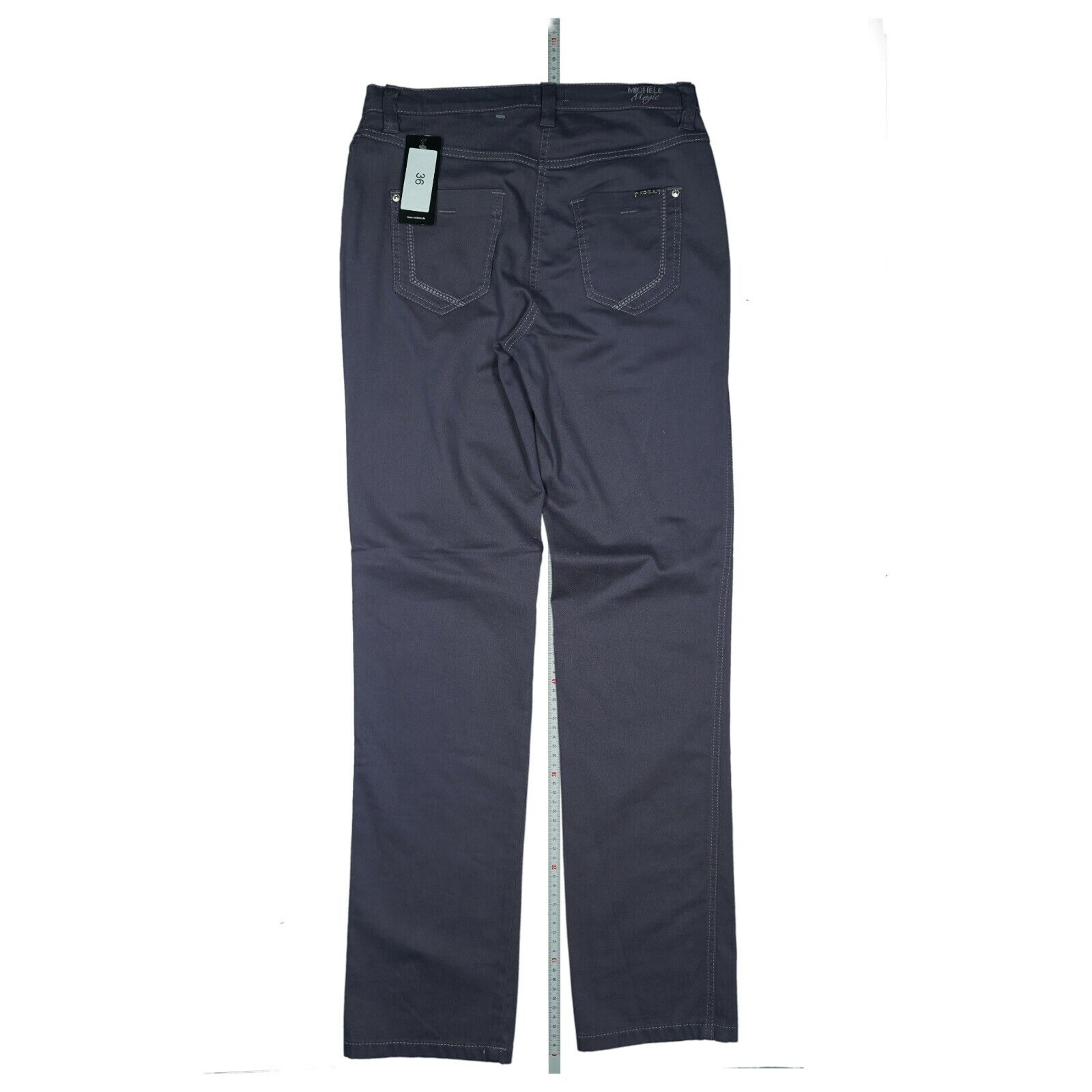 traagheid NieuwZeeland telegram MICHELE Magic Comfort Slim Leg Women Pants Jeans Stretch Gr.36 Purple  Violet New | eBay