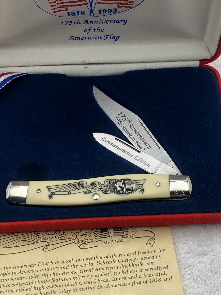 Schrade Cutlery 175th Anniversary Of The American Flag 1818-1993