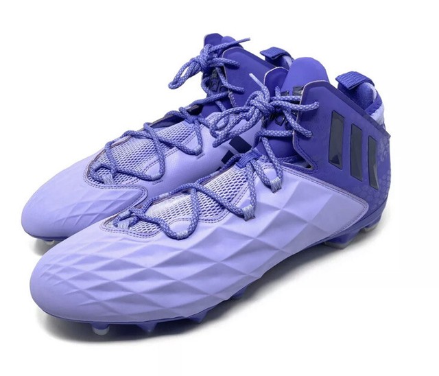 Purple ADIDAS FREAK LAX Mid Cleats Size 13 Men Football Lacrosse Soccer