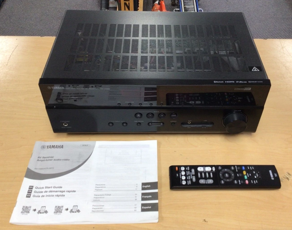 Yamaha Rx-v385 5.1-channel 4k Ultra HD AV Receiver *Pre Owned* FREE SHIPPING